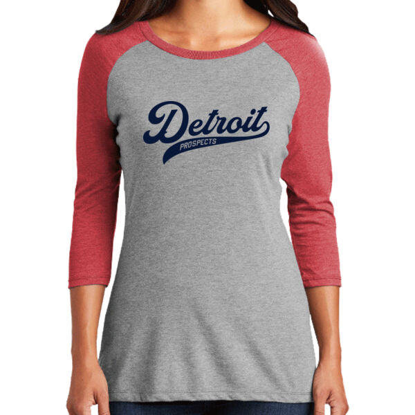 District® Women’s Perfect Tri® 3/4-Sleeve Raglan Thumbnail