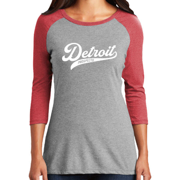 District® Women’s Perfect Tri® 3/4-Sleeve Raglan Thumbnail